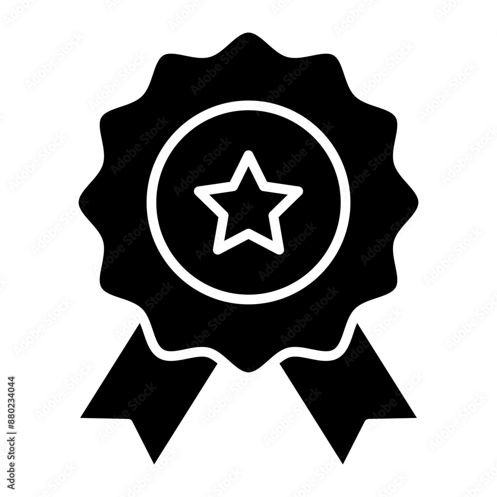 Badge, champion, honor, star, winner Icon Badge, champion, honor, star, winner Icon