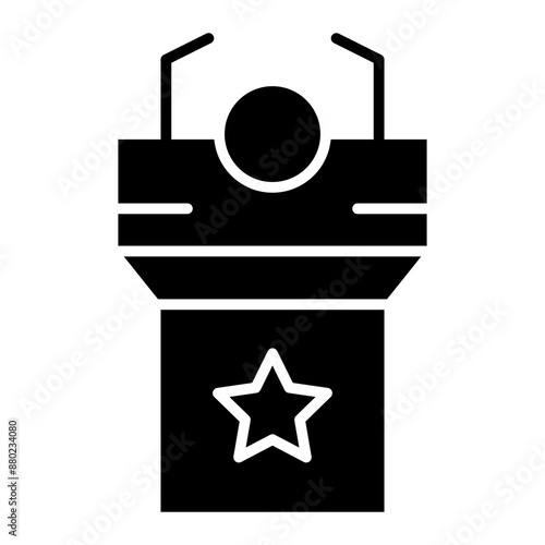 tribune, witness, confrence, podium, desk Icon