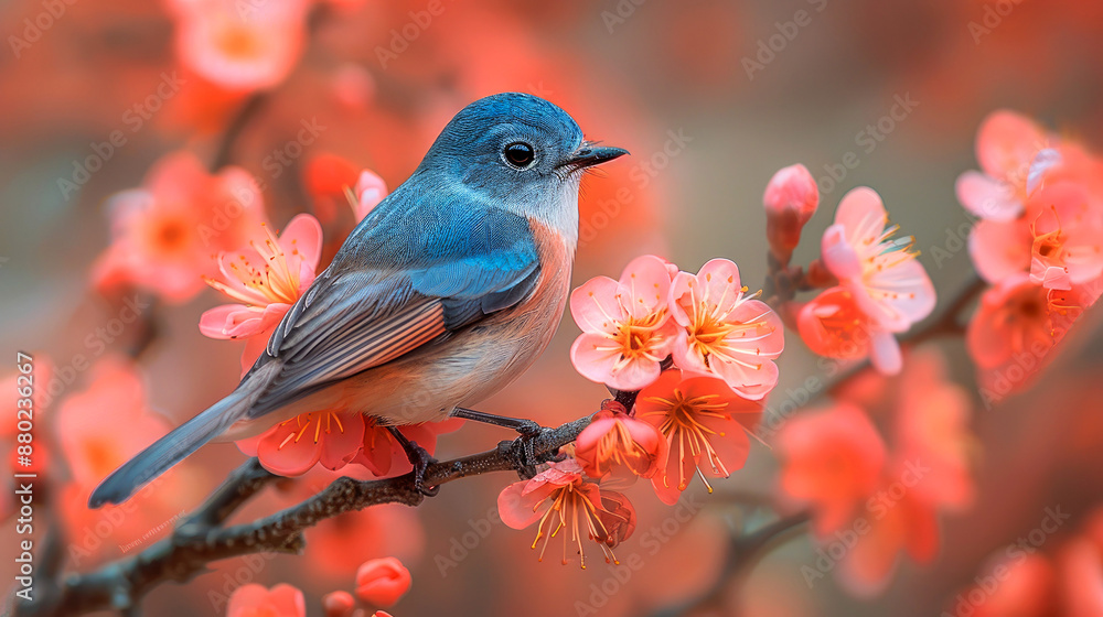 close up bird on the spring close up bird on the spring