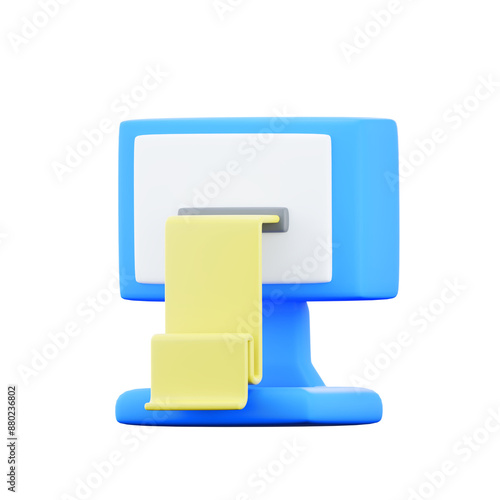 PNG 3D of cash register photo