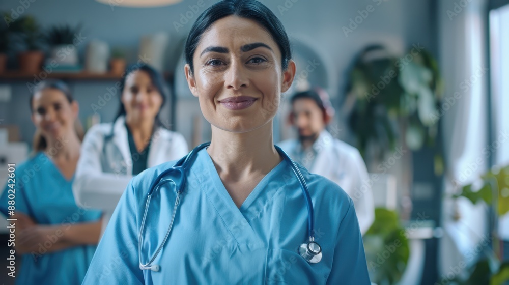 The smiling medical team The smiling medical team