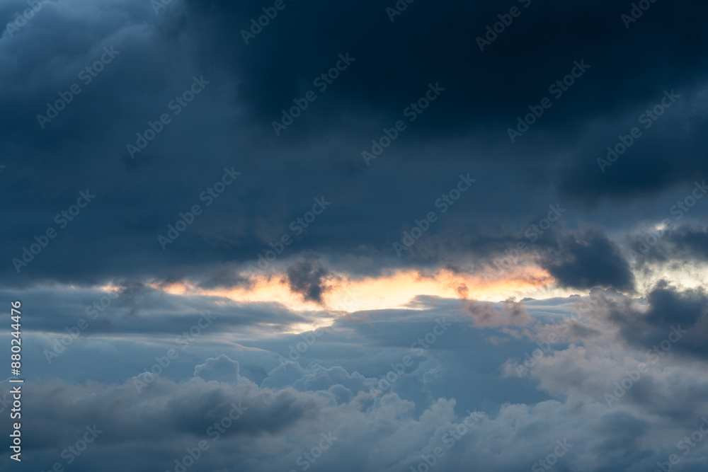 Cloudy sky in the Alps