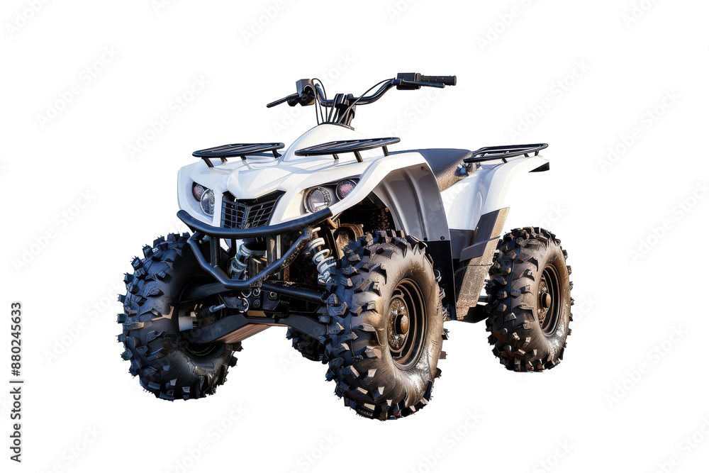 Versatile ATV Quad for adventure Isolated On Transparent Background Versatile ATV Quad for adventure Isolated On Transparent Background