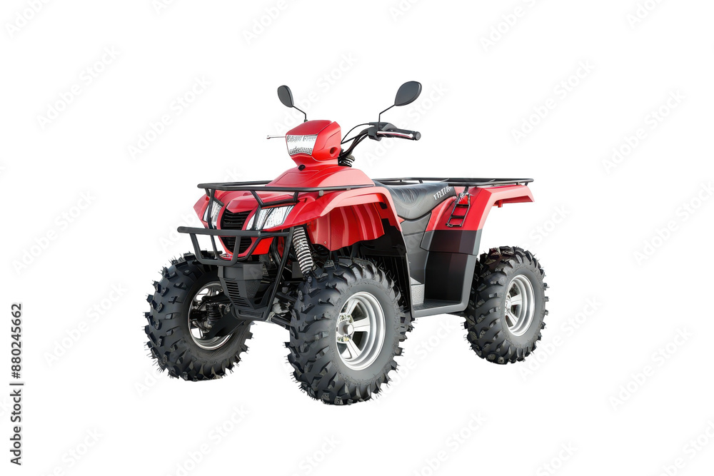 Durable ATV Quad Isolated On Transparent Background Durable ATV Quad Isolated On Transparent Background