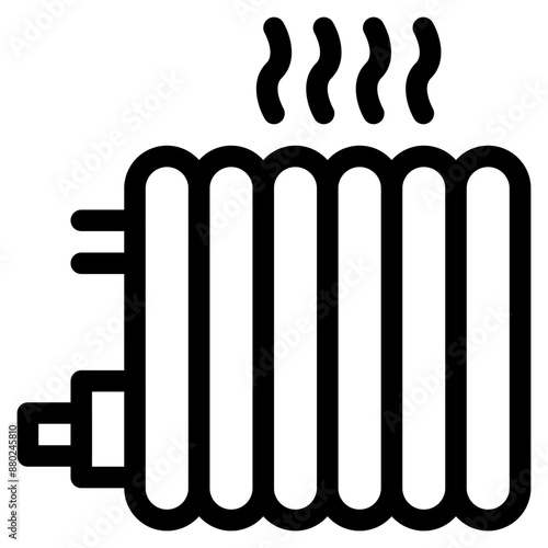heater, electronics, household, radiator, heating Icon