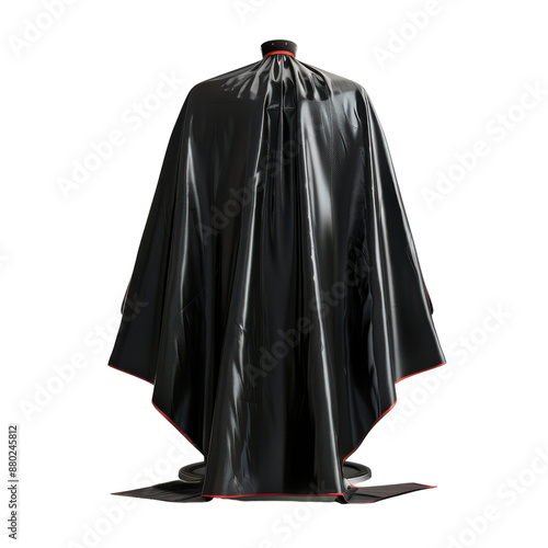 Barber cape with viewing window Isolated On Transparent Background