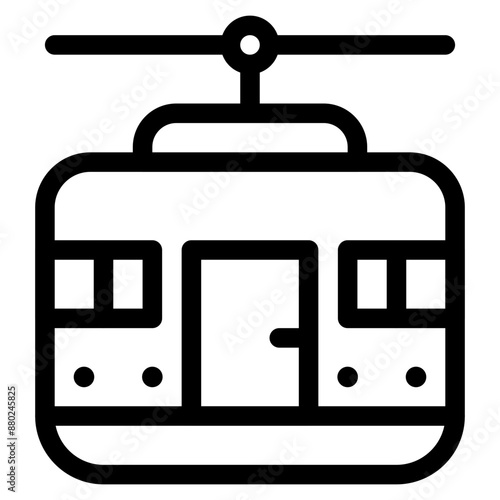 lift, cable car, transportation, adventure, holidays Icon