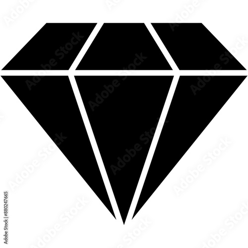 Diamond, jewellery, value, stone, jewel Icon