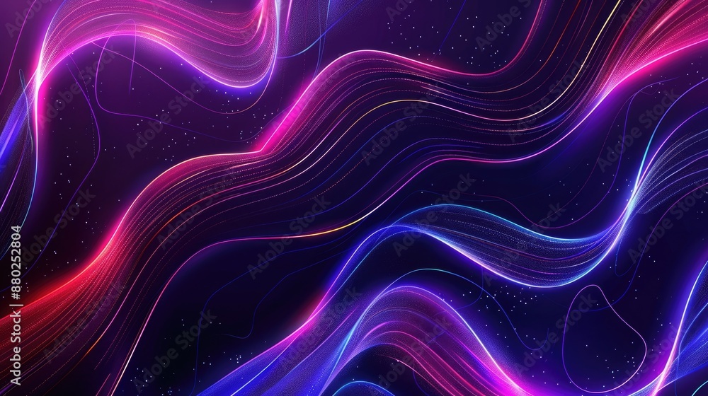 Dark mode template with neon lines, great for night-themed presentations. Dark mode template with neon lines, great for night-themed presentations.