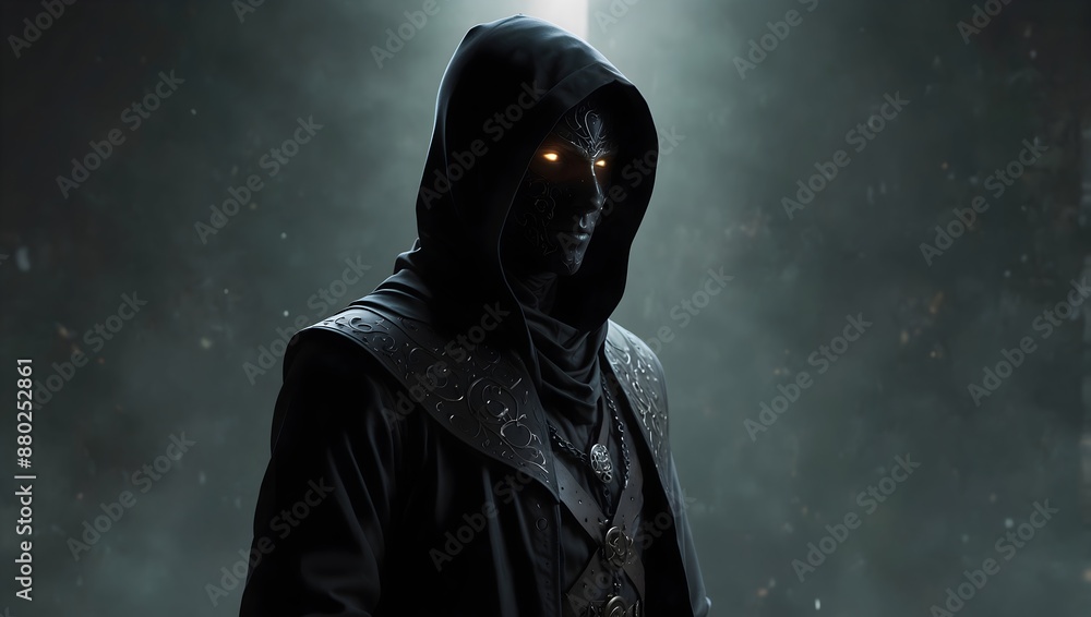 A mysterious character who controls shadows and umbra ai_generated A mysterious character who controls shadows and umbra ai_generated
