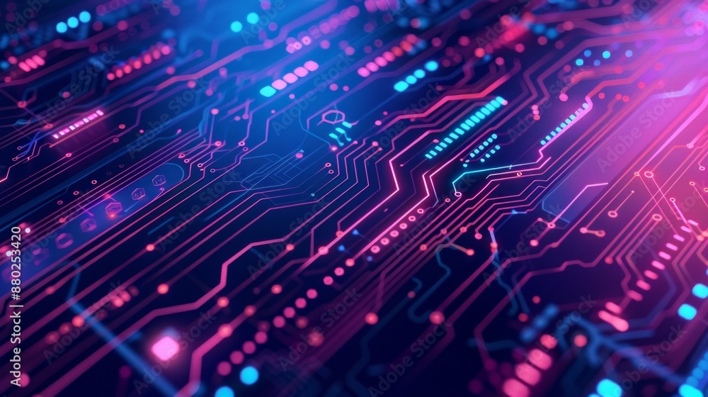 Graphic design background of tech scene or neon blue purple tone. Modern abstract background Graphic design background of tech scene or neon blue purple tone. Modern abstract background