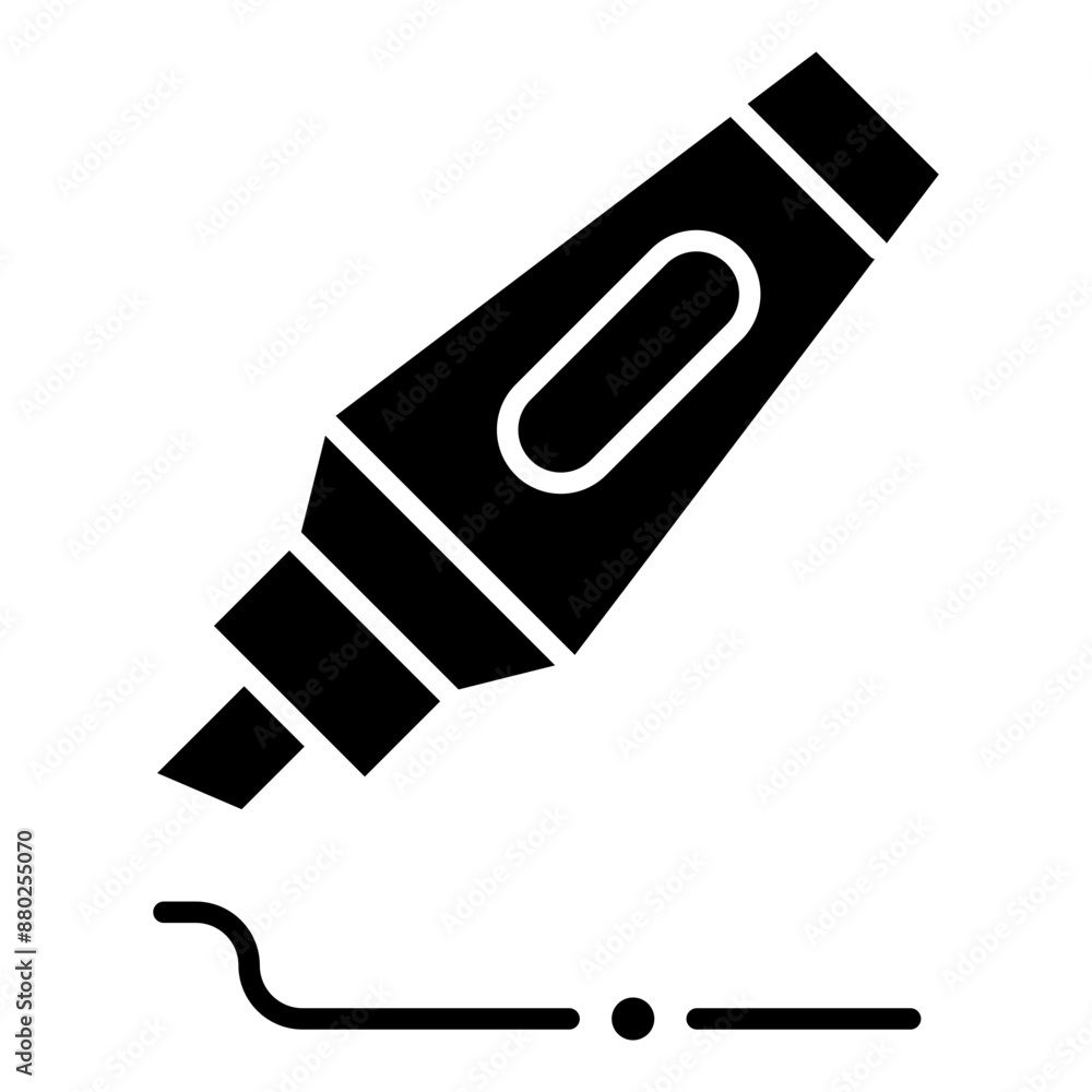 Vector Icon for Marker, drawing, highlighter, tool Vector Icon for Marker, drawing, highlighter, tool