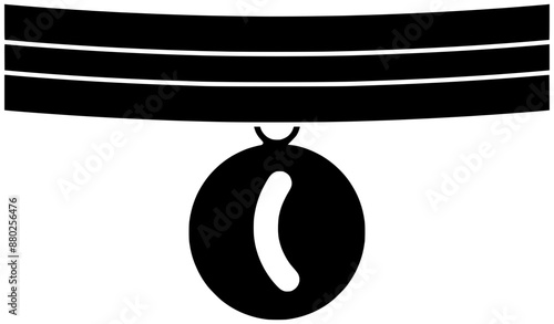 pet illustration equipment silhouette collar logo animal icon dog outline cat care leather design puppy canine belt neck leash shape accessory buckle kitten for vector graphic background