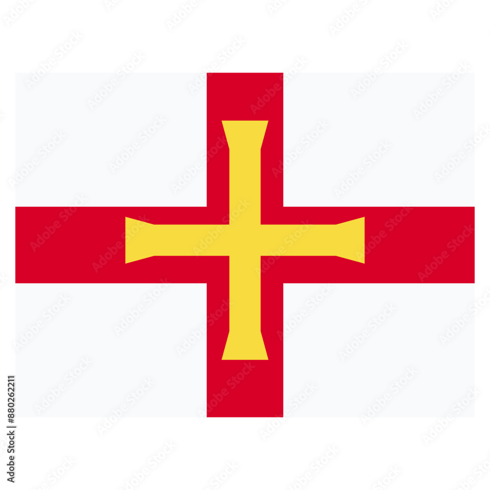 Obraz premium Vector Icon for Guernsey, country, national, flag, world flag