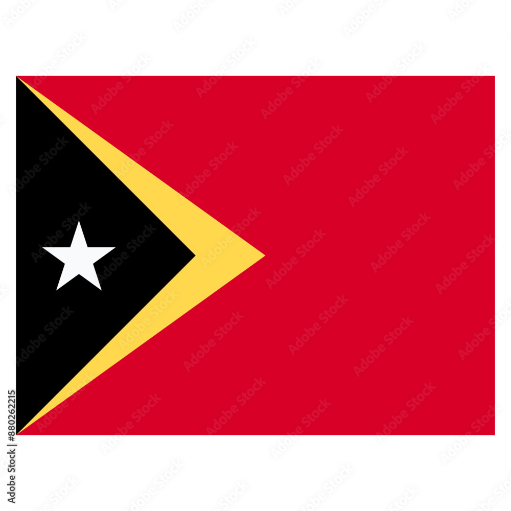 Vector Icon for East Timor, country, national, flag, world flag Vector Icon for East Timor, country, national, flag, world flag