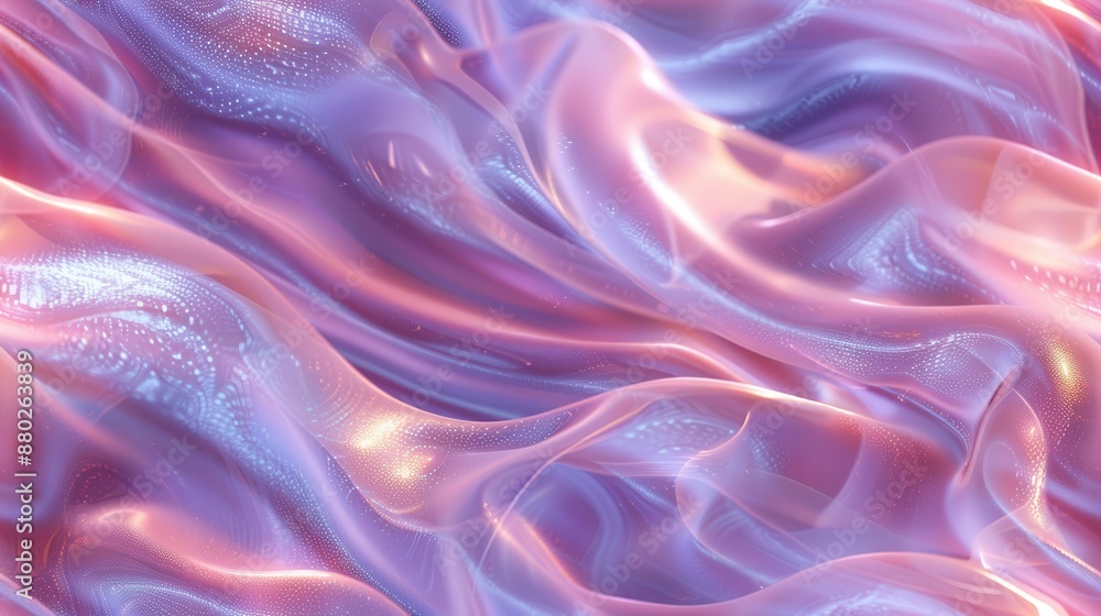 Obraz premium Abstract Background with Pink and Blue Wavy Pattern