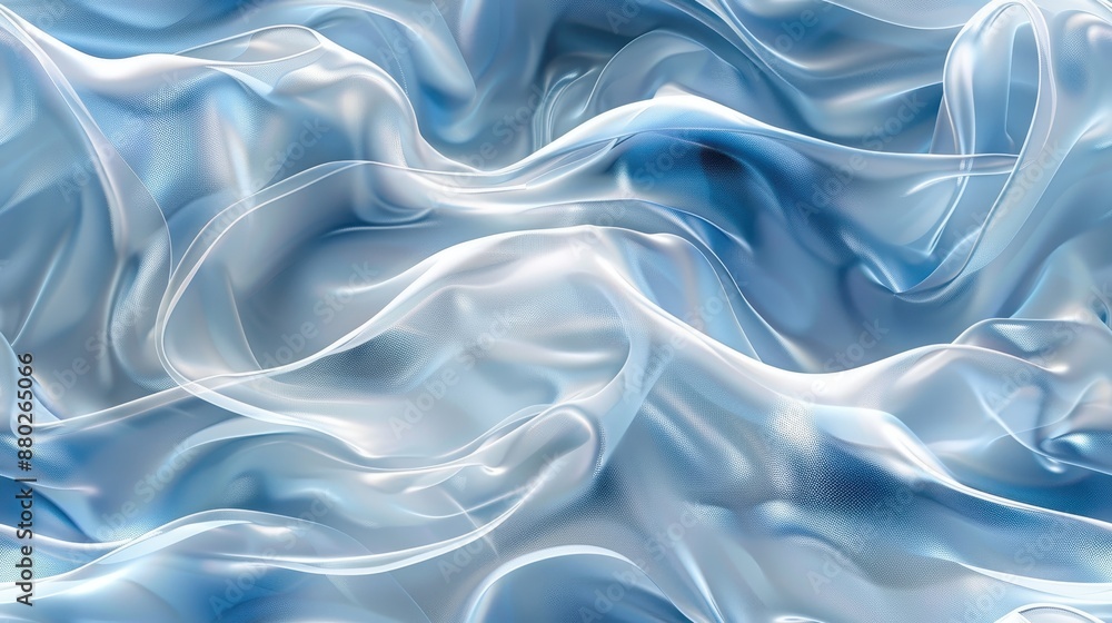 Abstract Blue and White Wavy 3D Background Abstract Blue and White Wavy 3D Background