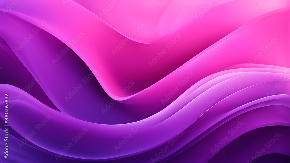 Fototapeta premium A purple and pink wave with a purple background