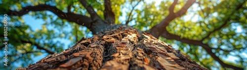 Wallpaper Mural Close-up view of tree bark, rough texture, natural background. Torontodigital.ca