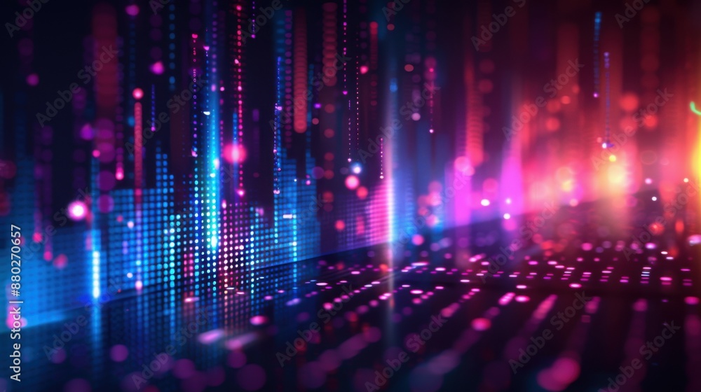 abstract digital sound equalizer. Linear wave-like sound. abstract digital sound equalizer. Linear wave-like sound.