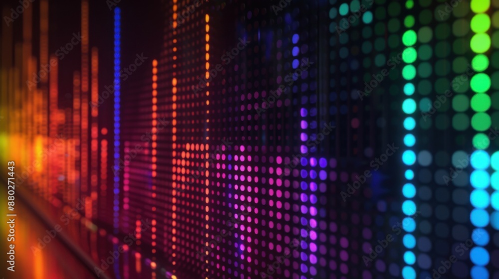 abstract digital sound equalizer. Linear wave-like sound. abstract digital sound equalizer. Linear wave-like sound.