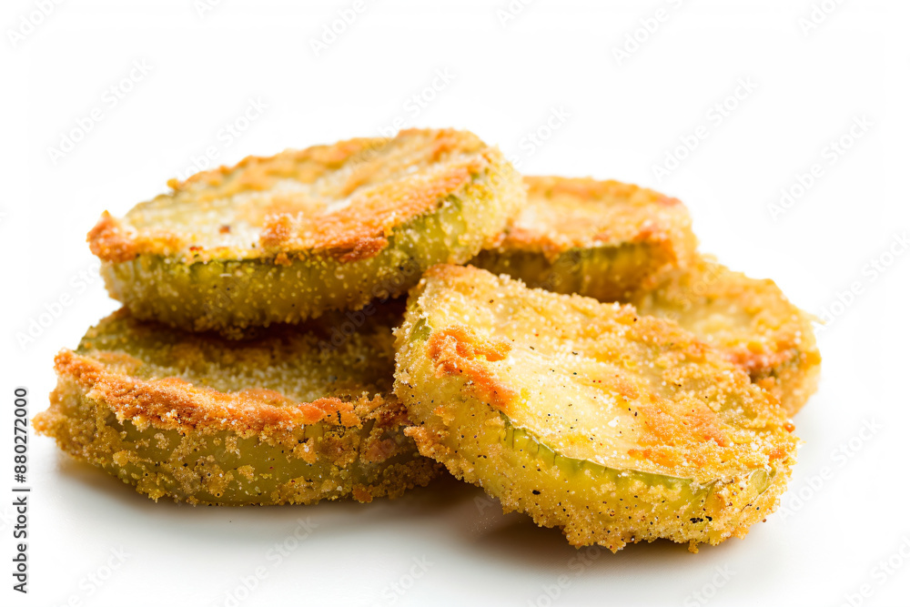a pile of fried green vegetables on a white surface a pile of fried green vegetables on a white surface