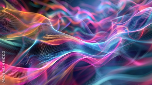 Digital abstract background. Can be used for screensaver.