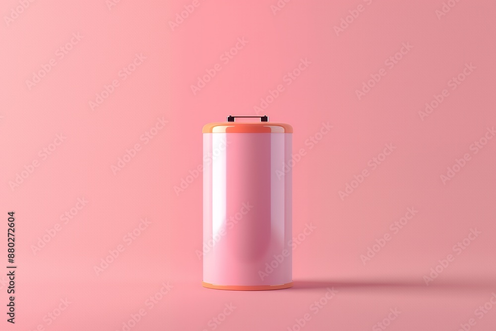 3D icon of battery, Isolated on pastel background copy space concept, mockup design, stock photo contest winner, ultra realistic photography 3D icon of battery, Isolated on pastel background copy space concept, mockup design, stock photo contest winner, ultra realistic photography