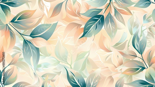 Elegant floral pattern in pastel colors, suitable for creative industries.