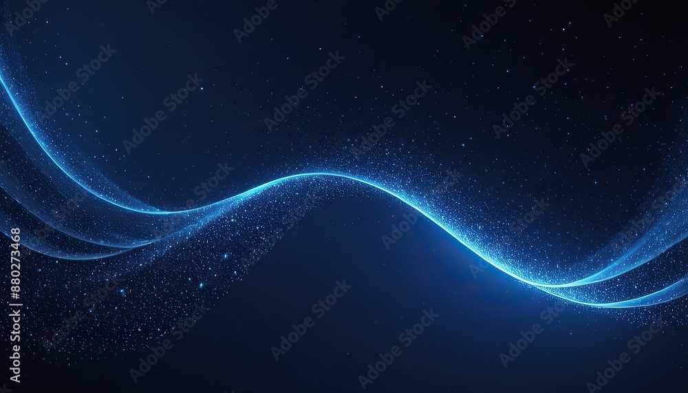 Abstract wave of particles. Blue shiny technology background. illustration with blue dots 2211 Abstract wave of particles. Blue shiny technology background. illustration with blue dots 2211