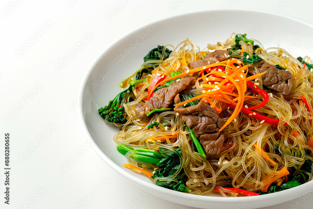 a bowl of noodles with meat and vegetables a bowl of noodles with meat and vegetables