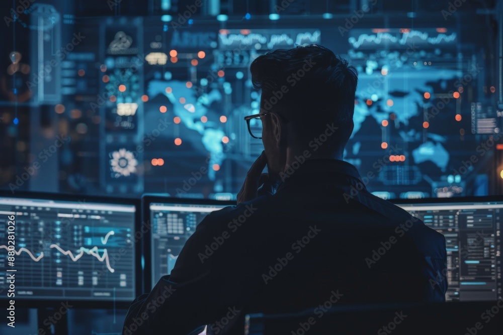 Programmer Working Late at Night Programmer Working Late at Night