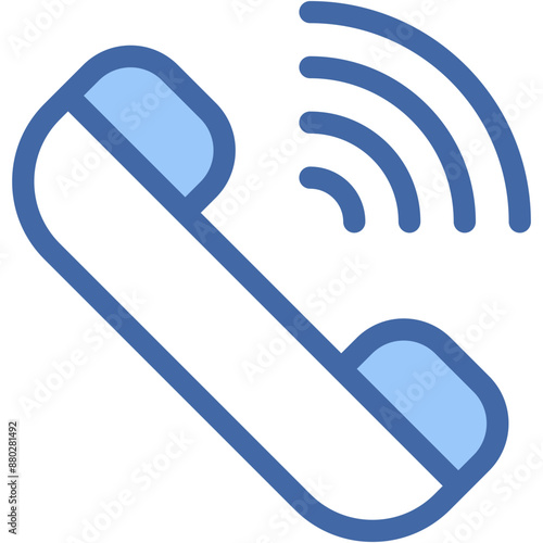 Vector Icon Call, communication, phone, receive, signa