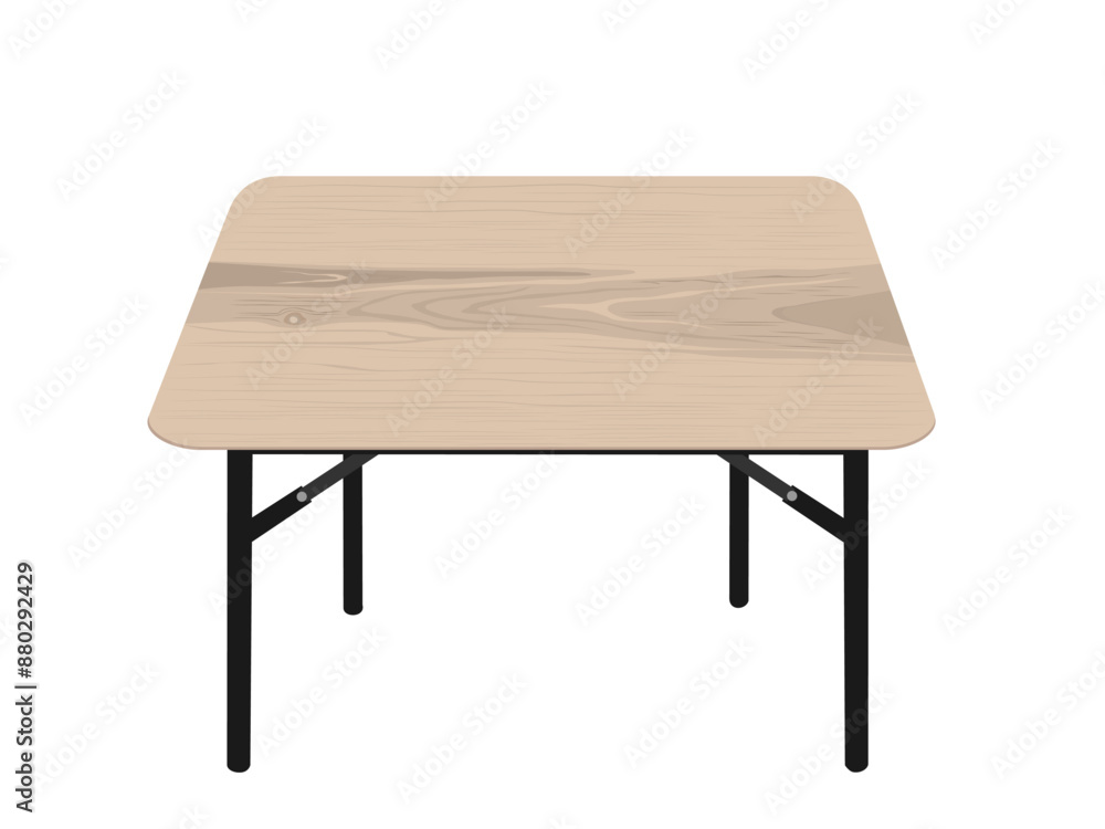 Plywood table on white background. Plywood table on white background.