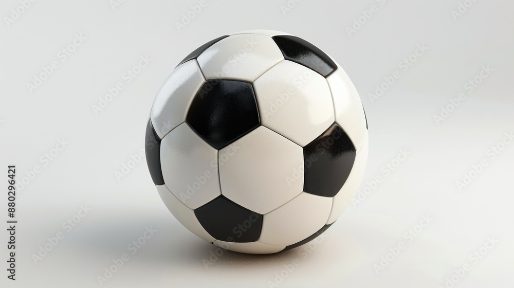 Classic Soccer Ball on a White Background Classic Soccer Ball on a White Background