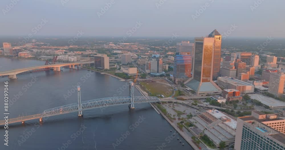 custom made wallpaper toronto digitalAerial view of Jacksonville at sunset