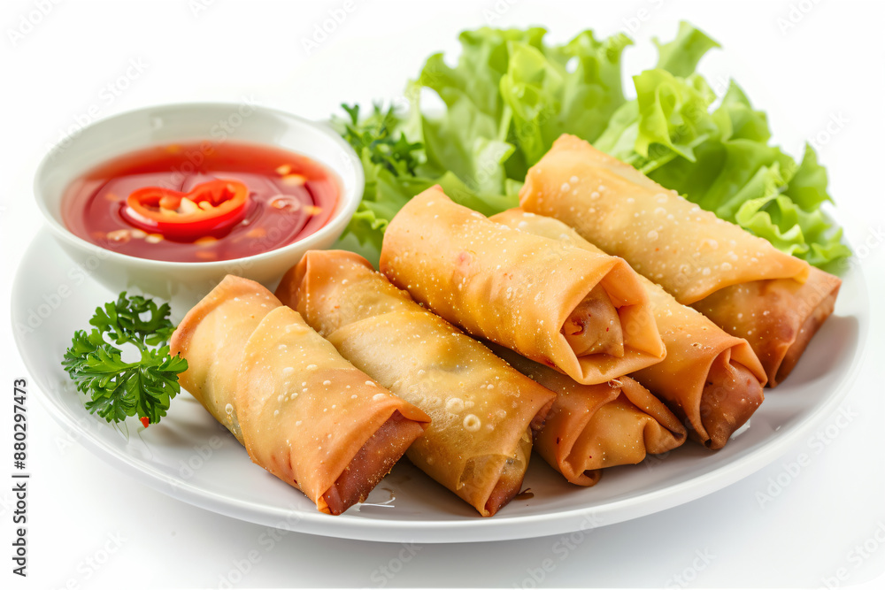 a plate of food with a bowl of sauce a plate of food with a bowl of sauce