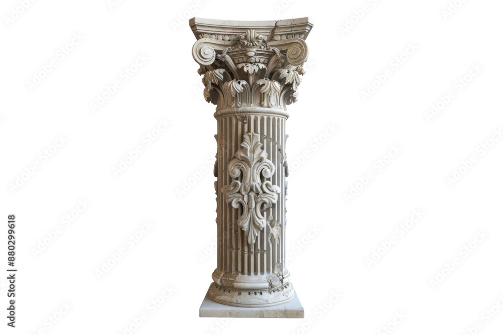 Column design isolated on transparent background Column design isolated on transparent background