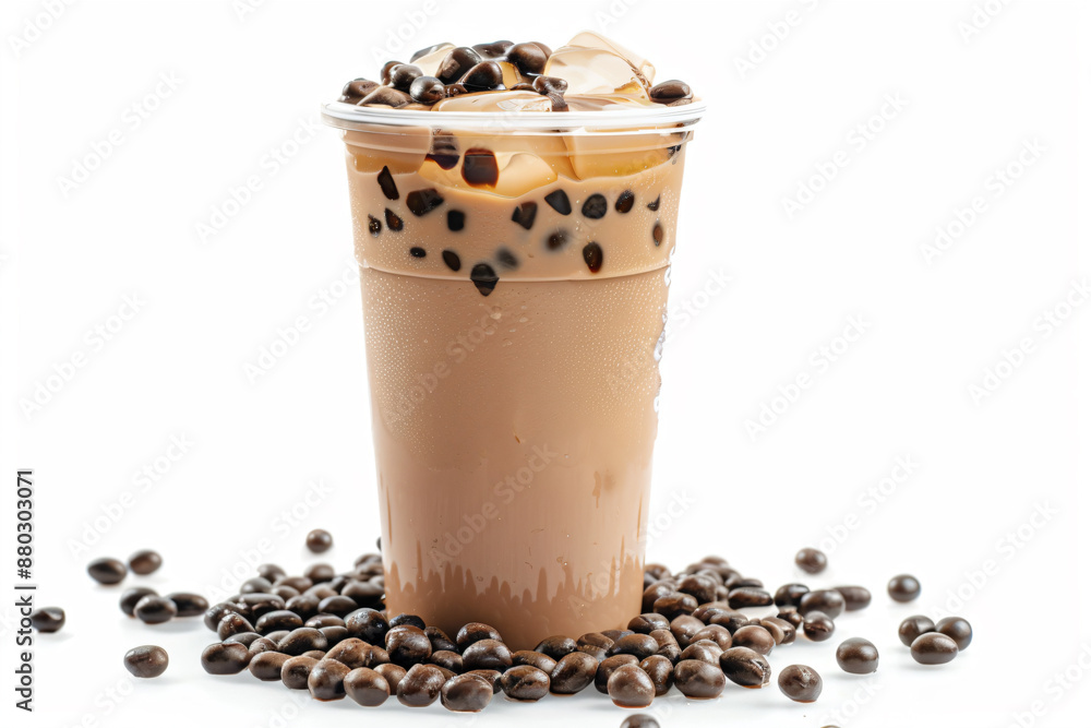 a cup of coffee with chocolate chips on top a cup of coffee with chocolate chips on top