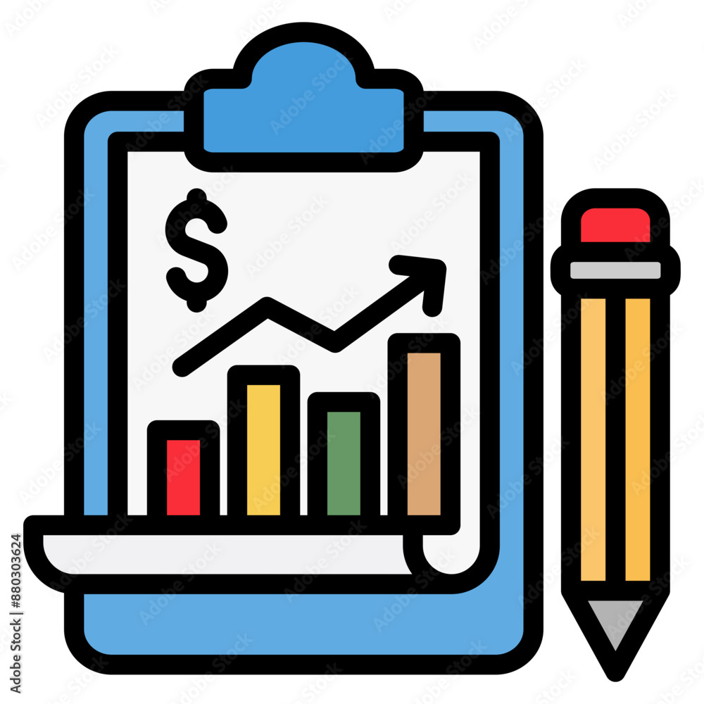 Financial Report Icons For Design Elements Financial Report Icons For Design Elements