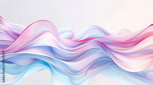 Modern abstract waves in colorfull white, suitable for business themes.