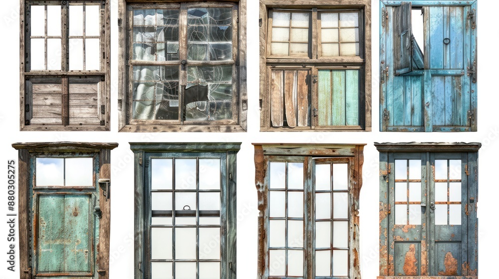 Collection of Rustic Wooden Windows and Doors Collection of Rustic Wooden Windows and Doors