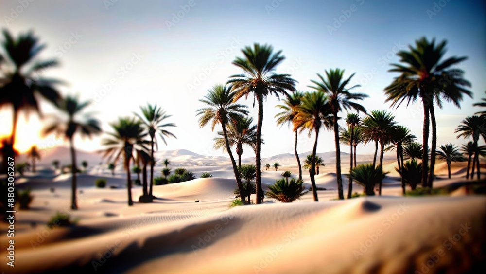 Desert Oasis Blur: A blurred desert oasis with palm trees and sand dunes, suitable for desert and exotic themes.
Desert Oasis Blur: A blurred desert oasis with palm trees and sand dunes, suitable for desert and exotic themes.