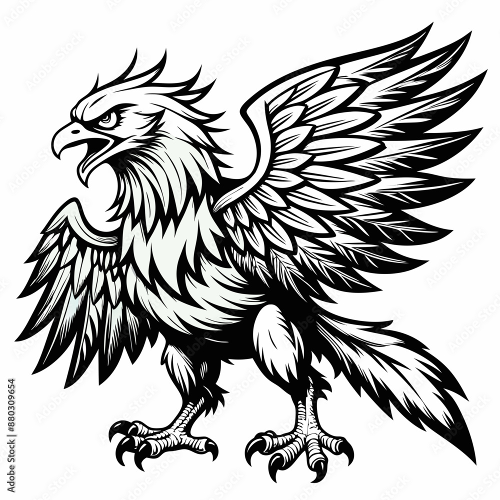 Obraz premium eagle tattoo design