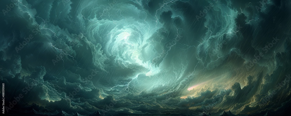 A photorealistic image of a summer thunderstorm, its lightning bolts illuminating the dark clouds and creating a dramatic spectacle of nature's power. A photorealistic image of a summer thunderstorm, its lightning bolts illuminating the dark clouds and creating a dramatic spectacle of nature's power.
