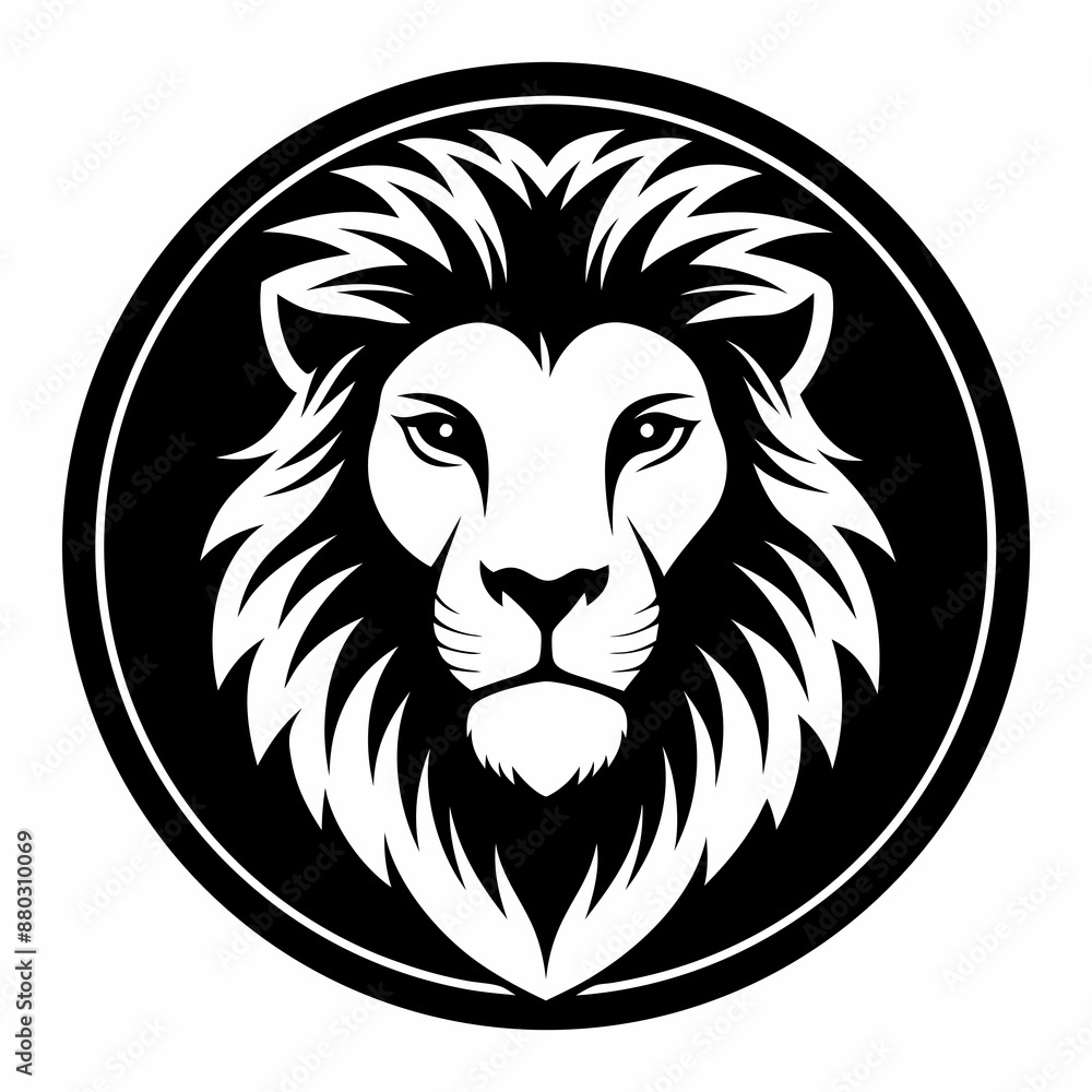 Fototapeta premium lion head vector
