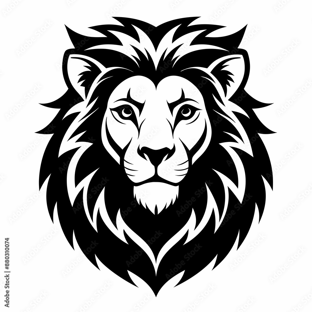 Obraz premium lion head vector