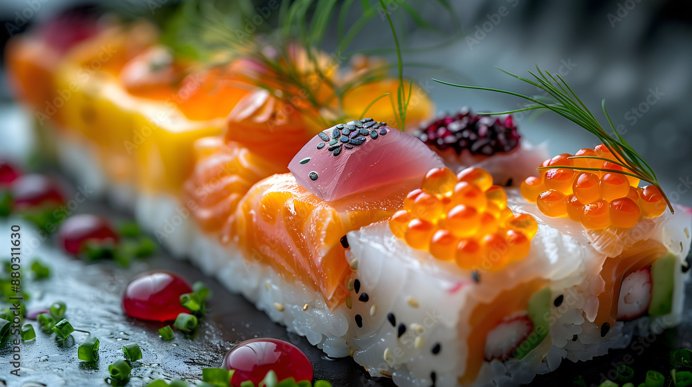 Showcasing sushi Showcasing sushi