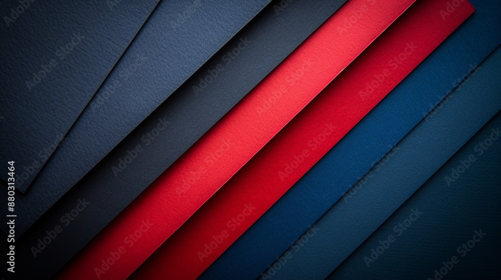 Obraz premium Red and Blue Geometric Pattern