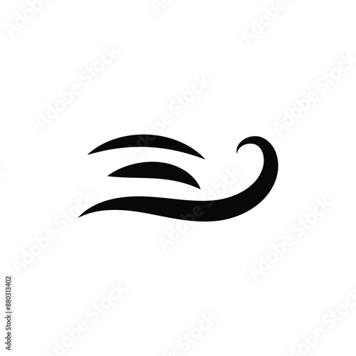 Blowing wind vector icon. filled flat sign for mobile concept and web design. Wind blow glyph icon. Symbol, logo illustration. Eps file 106.